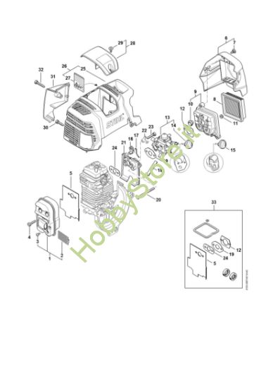 Picture of Silenziatore, filtro aria BT 131